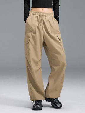 【裏起毛】ウォーム ウーブン カーゴ ワイドパンツ