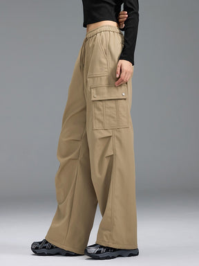 【裏起毛】ウォーム ウーブン カーゴ ワイドパンツ