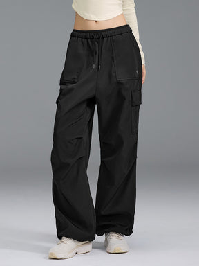 【裏起毛】ウォーム ウーブン カーゴ ワイドパンツ