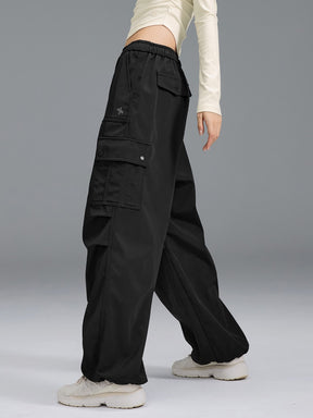 【裏起毛】ウォーム ウーブン カーゴ ワイドパンツ