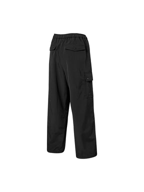 【裏起毛】ウォーム ウーブン カーゴ ワイドパンツ