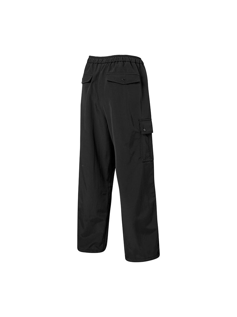【裏起毛】ウォーム ウーブン カーゴ ワイドパンツ