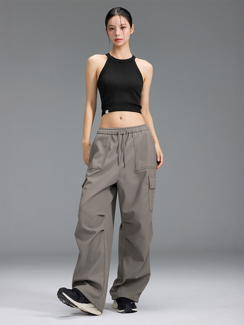 【裏起毛】ウォーム ウーブン カーゴ ワイドパンツ