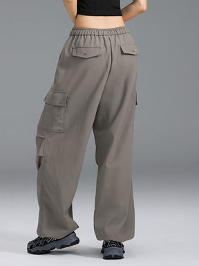 【裏起毛】ウォーム ウーブン カーゴ ワイドパンツ