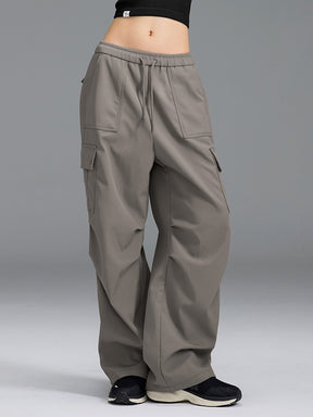 【裏起毛】ウォーム ウーブン カーゴ ワイドパンツ