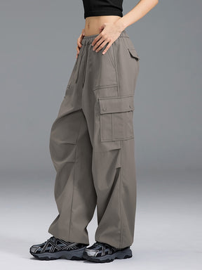 【裏起毛】ウォーム ウーブン カーゴ ワイドパンツ