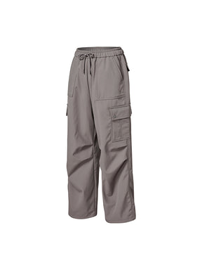 【裏起毛】ウォーム ウーブン カーゴ ワイドパンツ