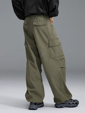 【裏起毛】ウォーム ウーブン カーゴ ワイドパンツ