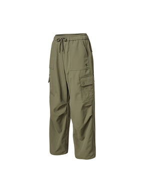 【裏起毛】ウォーム ウーブン カーゴ ワイドパンツ