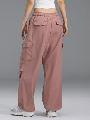 【裏起毛】ウォーム ウーブン カーゴ ワイドパンツ