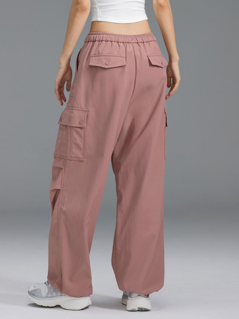 【裏起毛】ウォーム ウーブン カーゴ ワイドパンツ