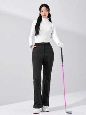 中綿入り フレアパンツ