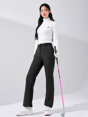 中綿入り フレアパンツ