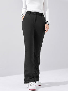 中綿入り フレアパンツ