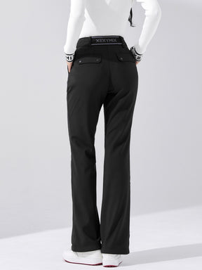 中綿入り フレアパンツ