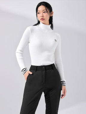 中綿入り フレアパンツ