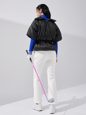 中綿入り フレアパンツ