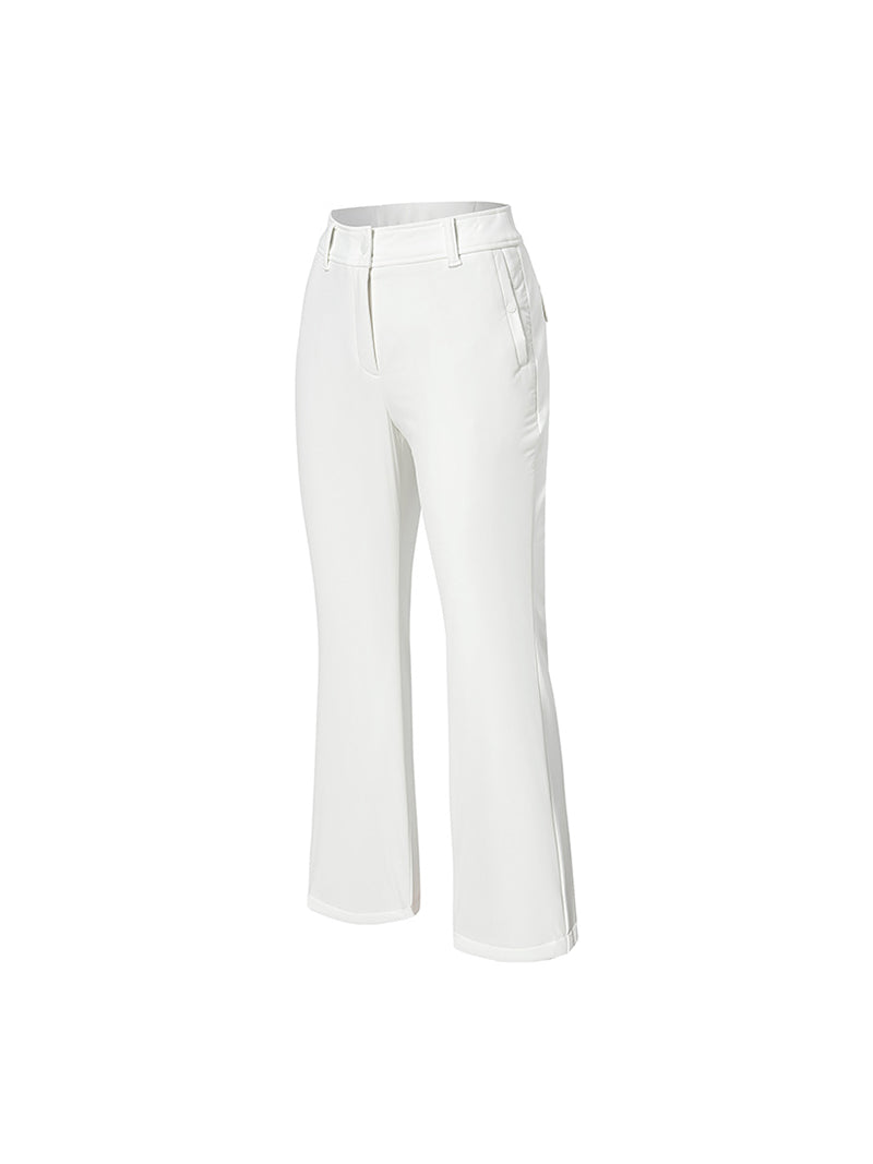 中綿入り フレアパンツ