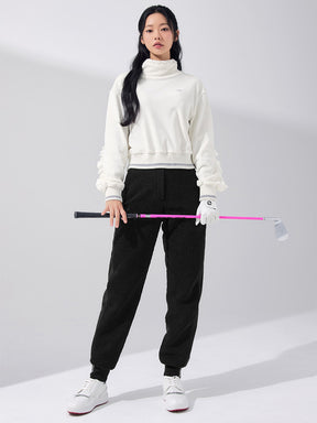 ブークレ 中綿 ミックス ジョガーパンツ