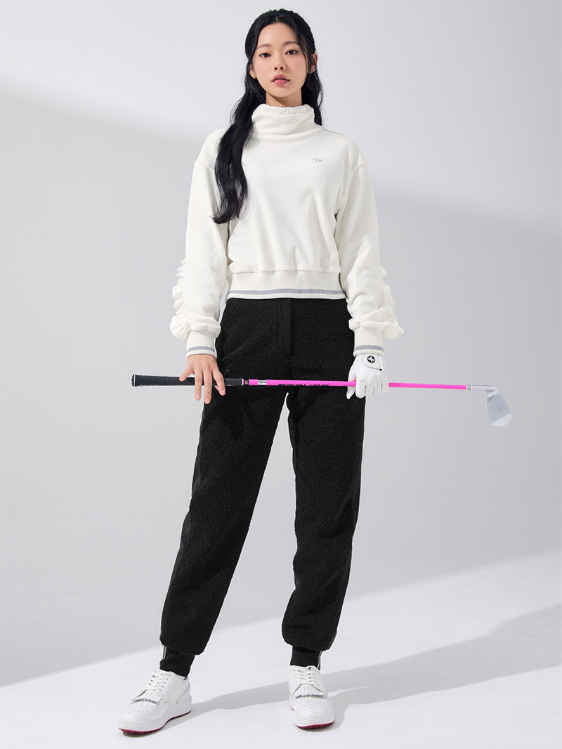 ブークレ 中綿 ミックス ジョガーパンツ