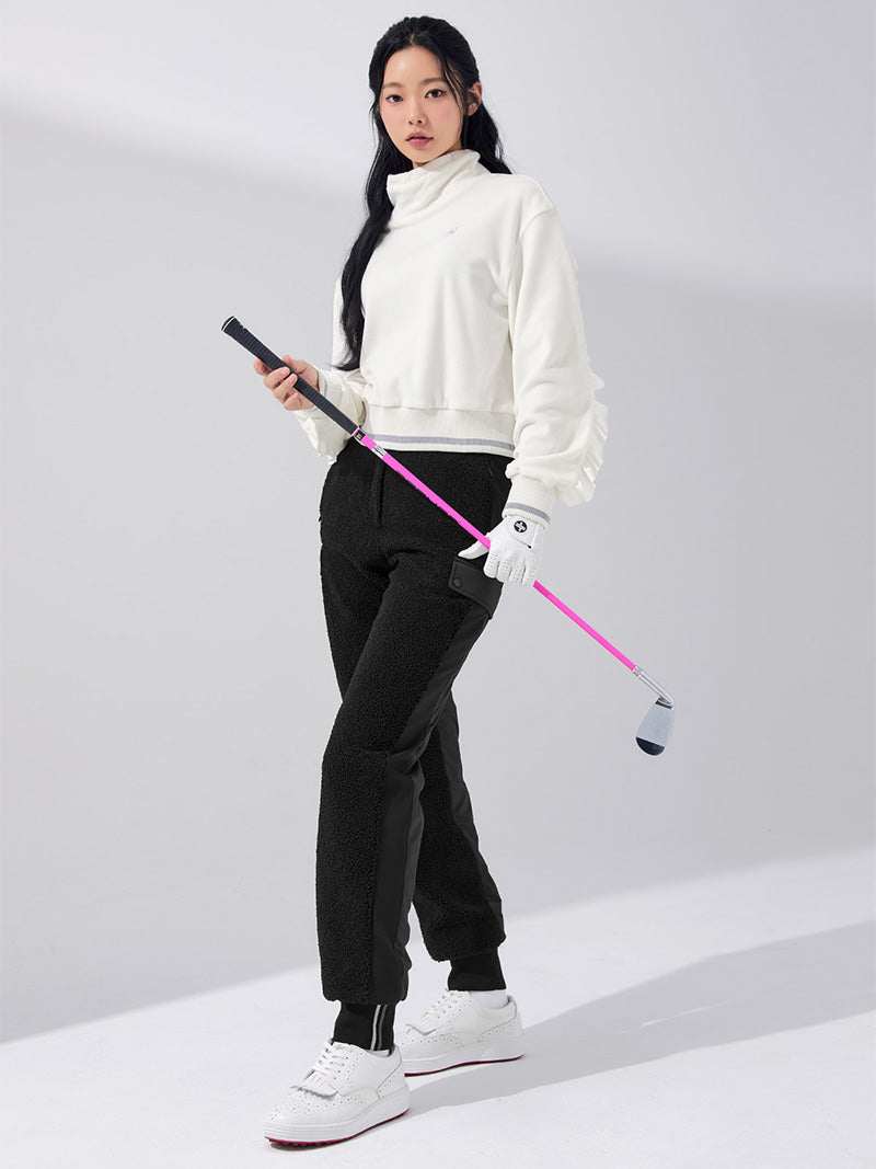 ブークレ 中綿 ミックス ジョガーパンツ