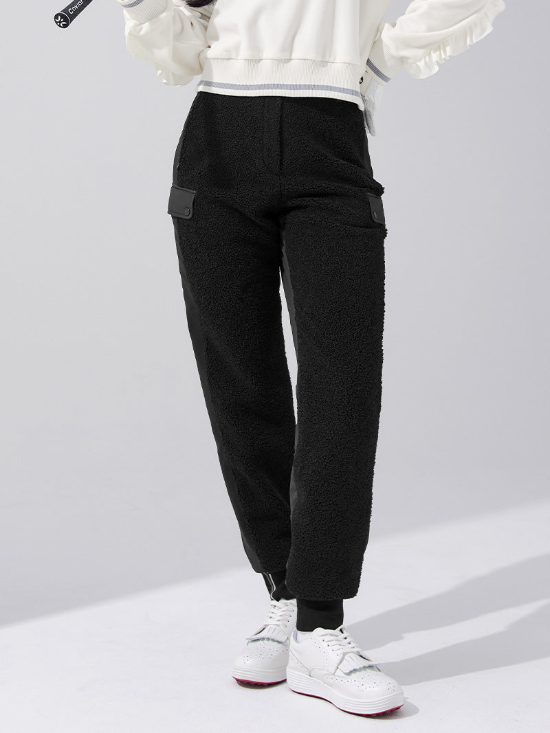 ブークレ 中綿 ミックス ジョガーパンツ