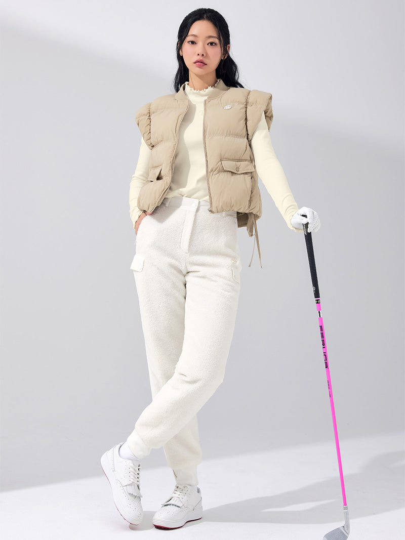 ブークレ 中綿 ミックス ジョガーパンツ