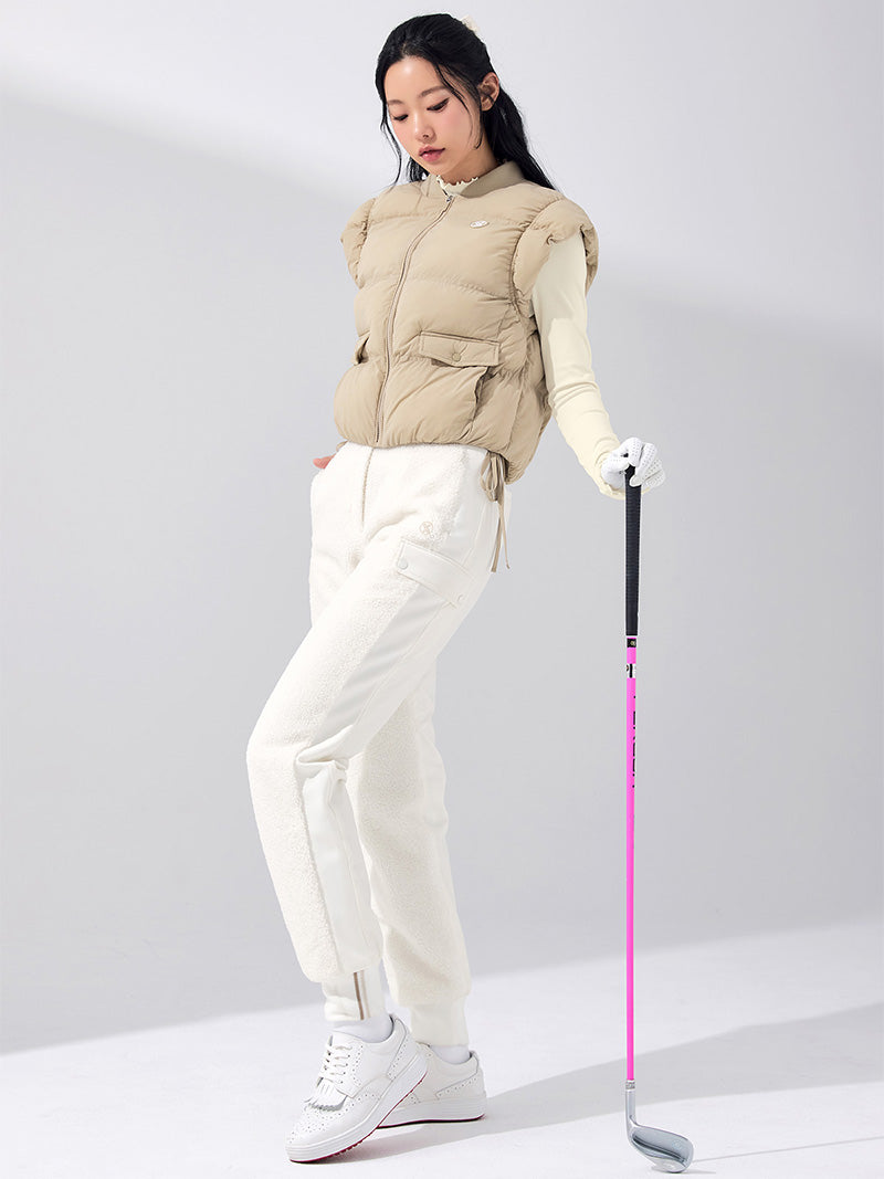 ブークレ 中綿 ミックス ジョガーパンツ