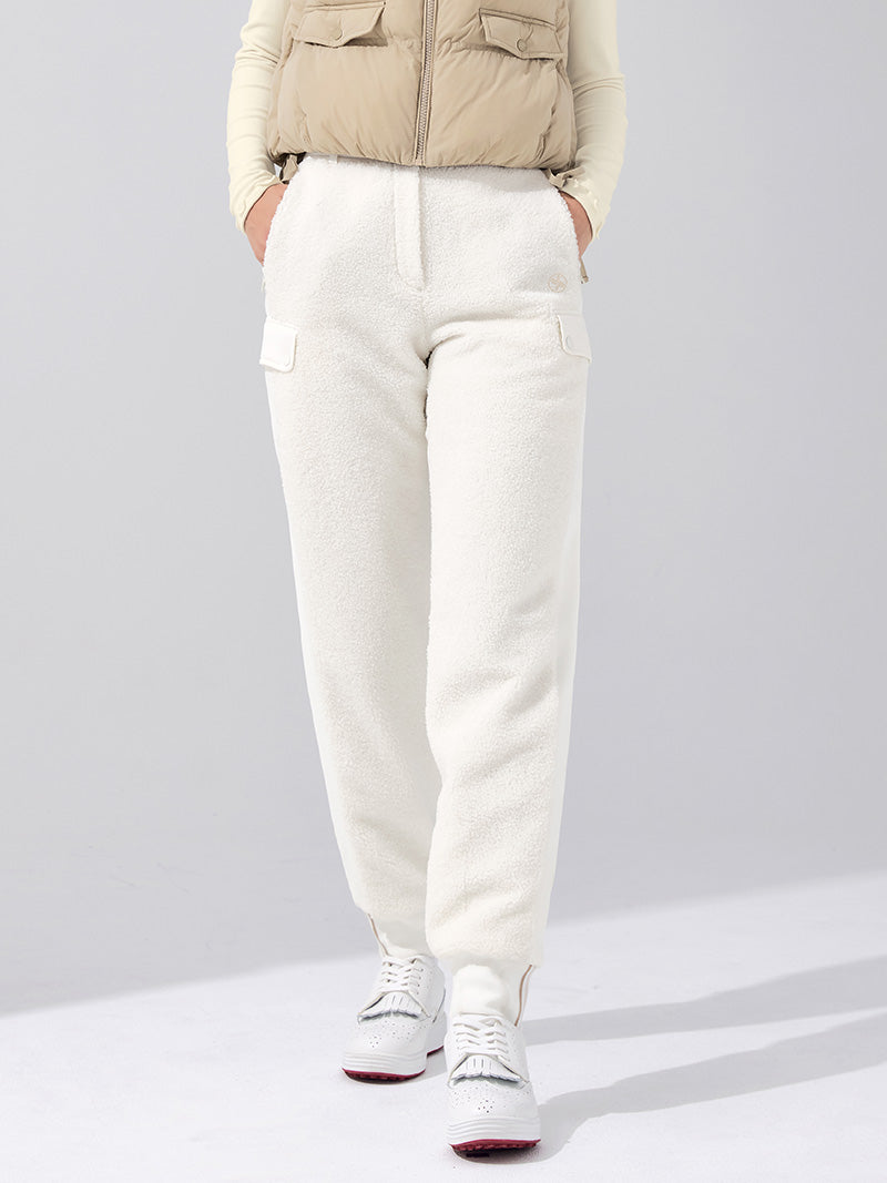 ブークレ 中綿 ミックス ジョガーパンツ