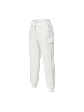 ブークレ 中綿 ミックス ジョガーパンツ