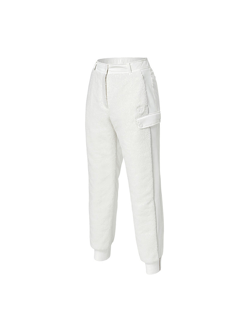 ブークレ 中綿 ミックス ジョガーパンツ