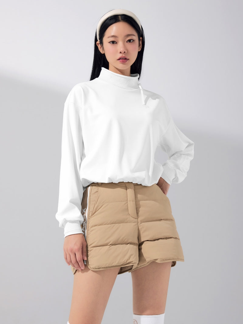 サイドロゴ入り ダウン ショートパンツ