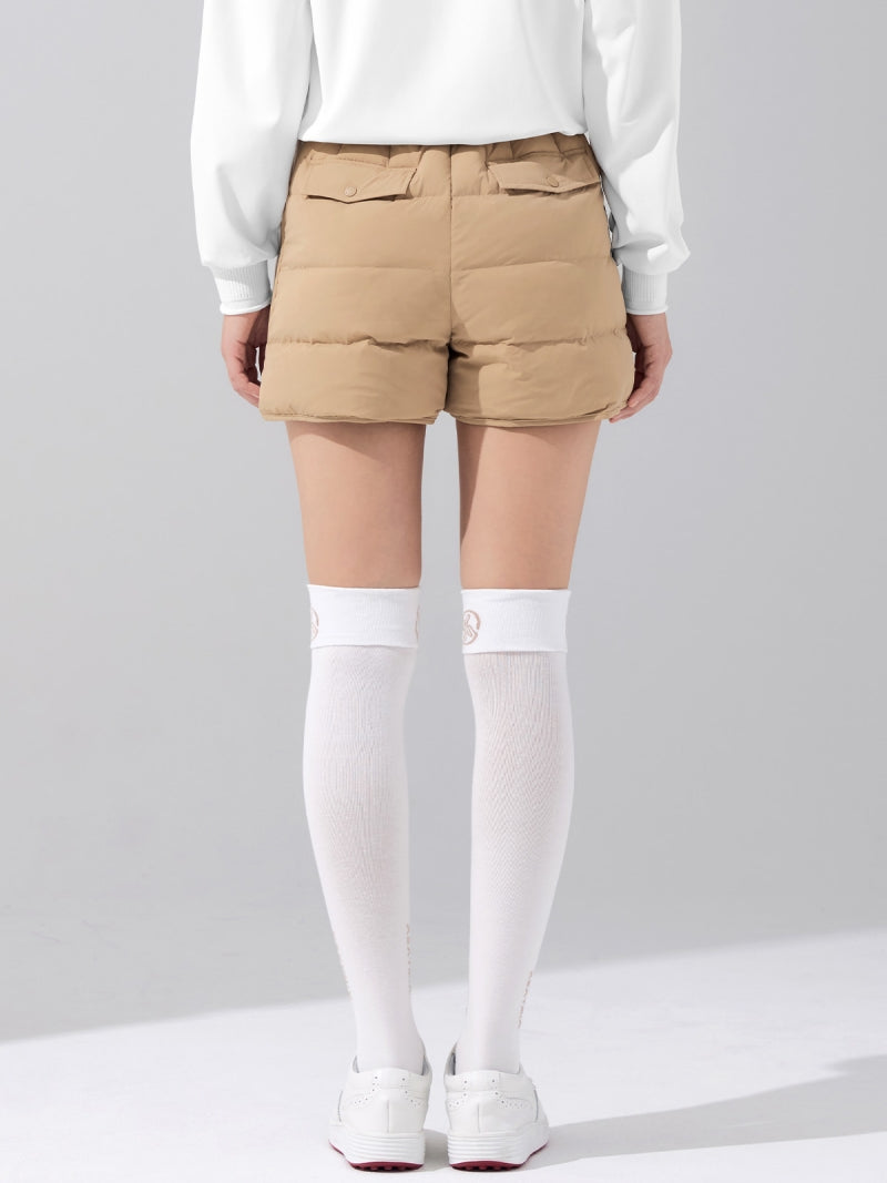 サイドロゴ入り ダウン ショートパンツ