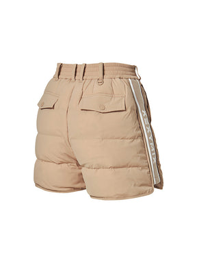 サイドロゴ入り ダウン ショートパンツ