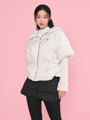 サイドロゴ入り ダウン ショートパンツ