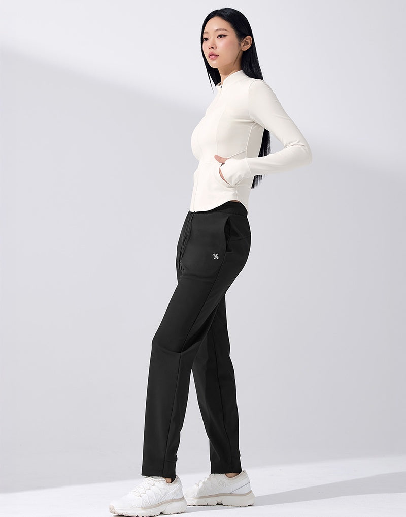 ウォーム トリコット テーパード パンツ