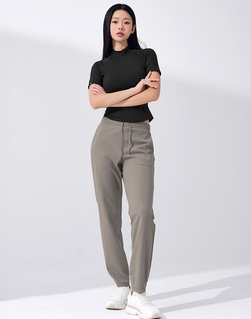 ウォーム トリコット テーパード パンツ