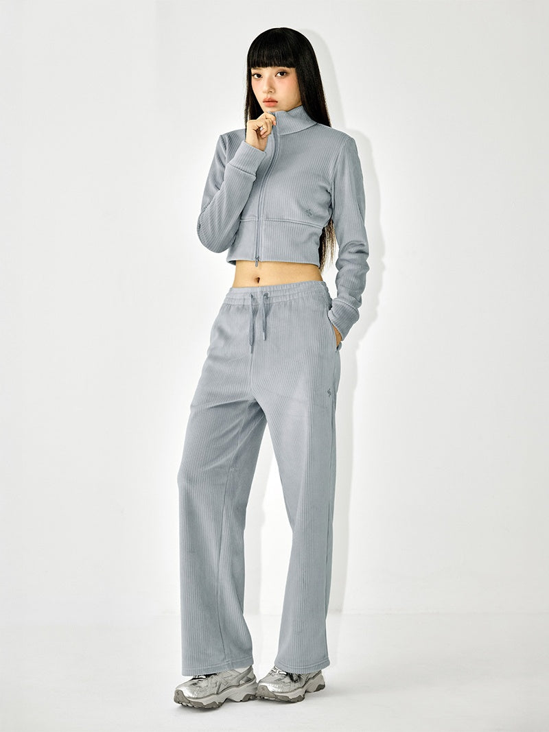 ベロア コーデュロイ ワイドパンツ (単品)