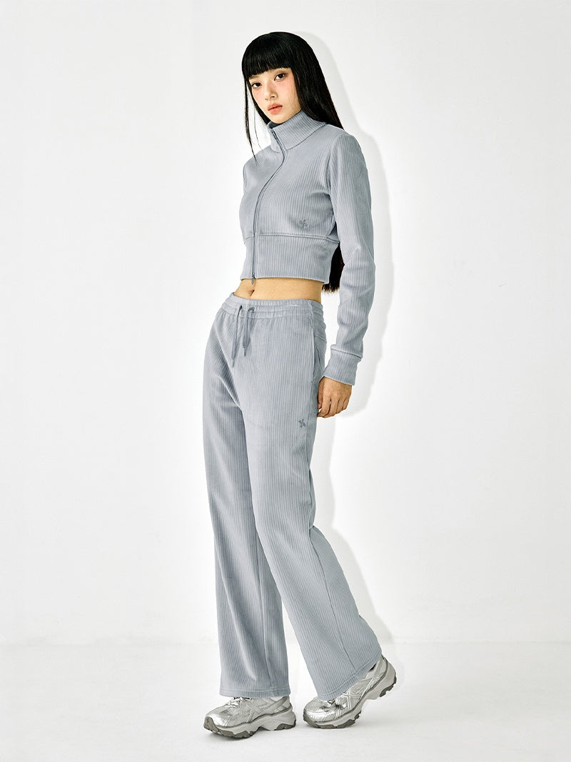 ベロア コーデュロイ ワイドパンツ (単品)