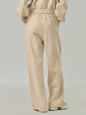 裏起毛 ソフトタッチ タック入り ワイドパンツ (単品)