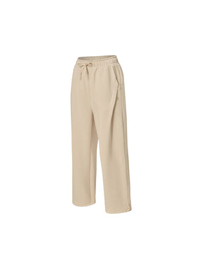 裏起毛 ソフトタッチ タック入り ワイドパンツ (単品)