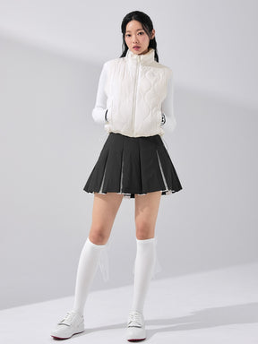 中綿入り プリーツ スカート インナーショーツ付き