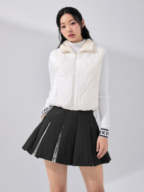 中綿入り プリーツ スカート インナーショーツ付き