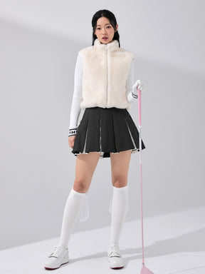 中綿入り プリーツ スカート インナーショーツ付き