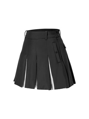 中綿入り プリーツ スカート インナーショーツ付き