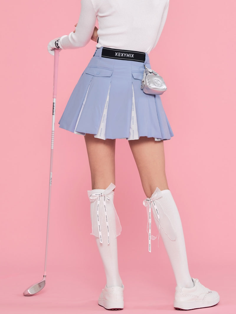 中綿入り プリーツ スカート インナーショーツ付き