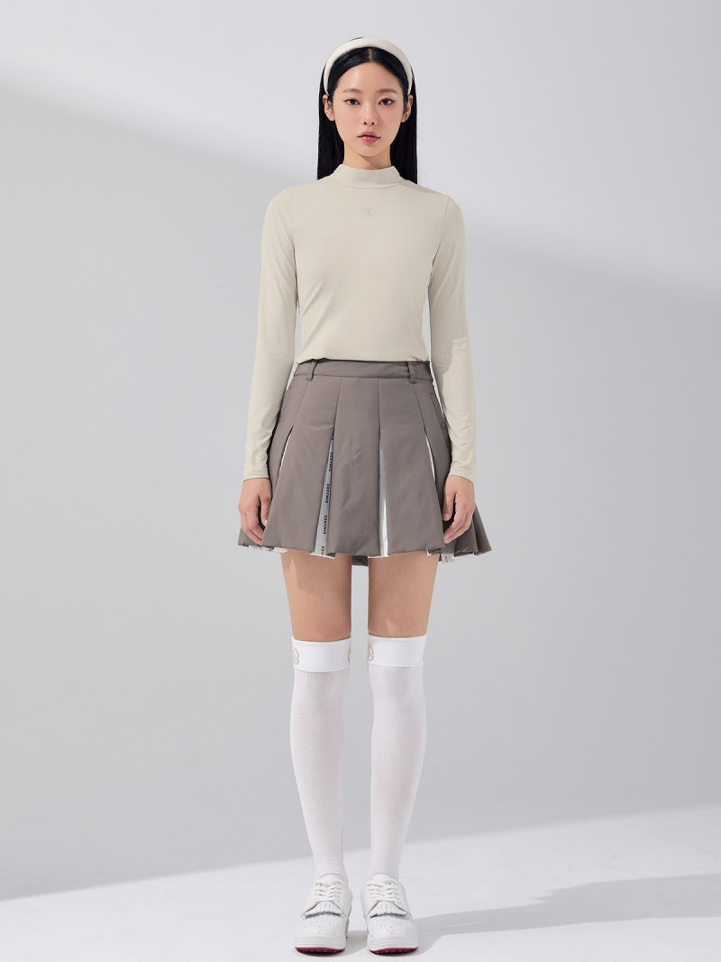 中綿入り プリーツ スカート インナーショーツ付き