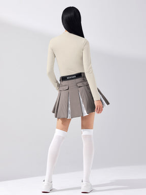 中綿入り プリーツ スカート インナーショーツ付き