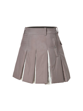 中綿入り プリーツ スカート インナーショーツ付き