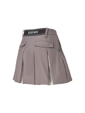 中綿入り プリーツ スカート インナーショーツ付き